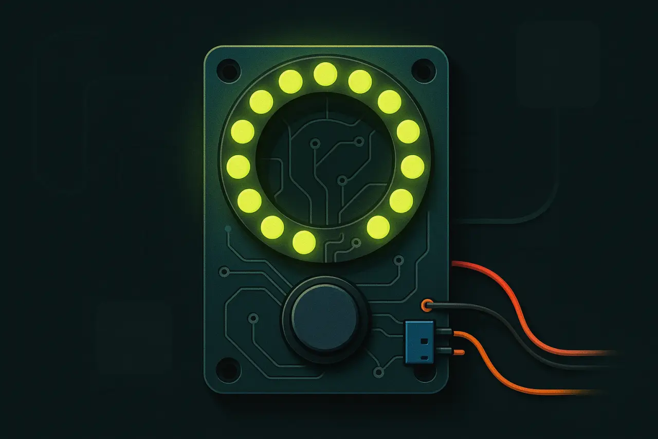 LED Decision Machine electronics build illustration
