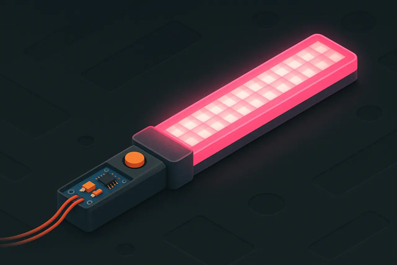 LED Light-Painting Wand electronics build illustration