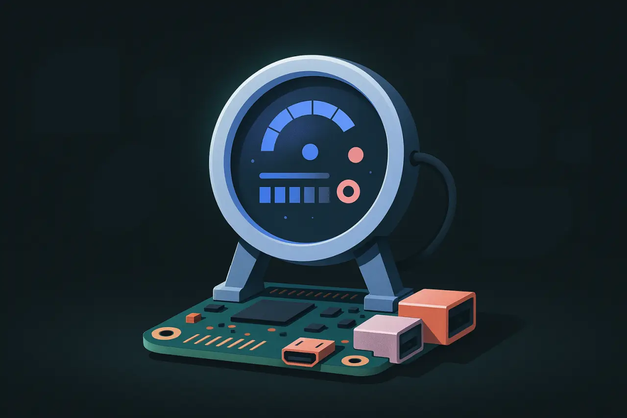 Round Spaceship Instrument electronics build illustration