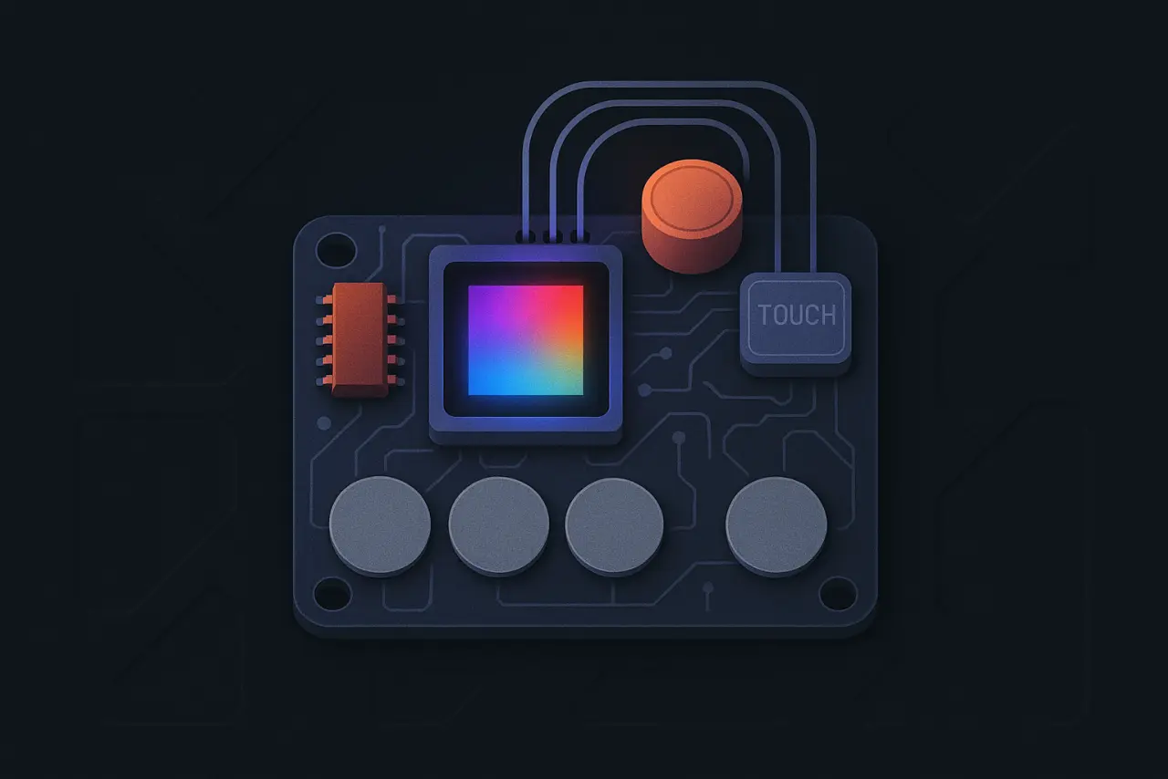 Touch-Controlled Colour Synth electronics build illustration