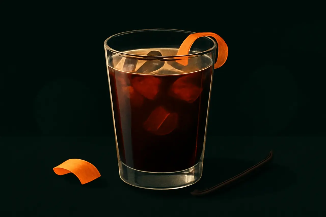 Mate Coffee Float cocktail illustration