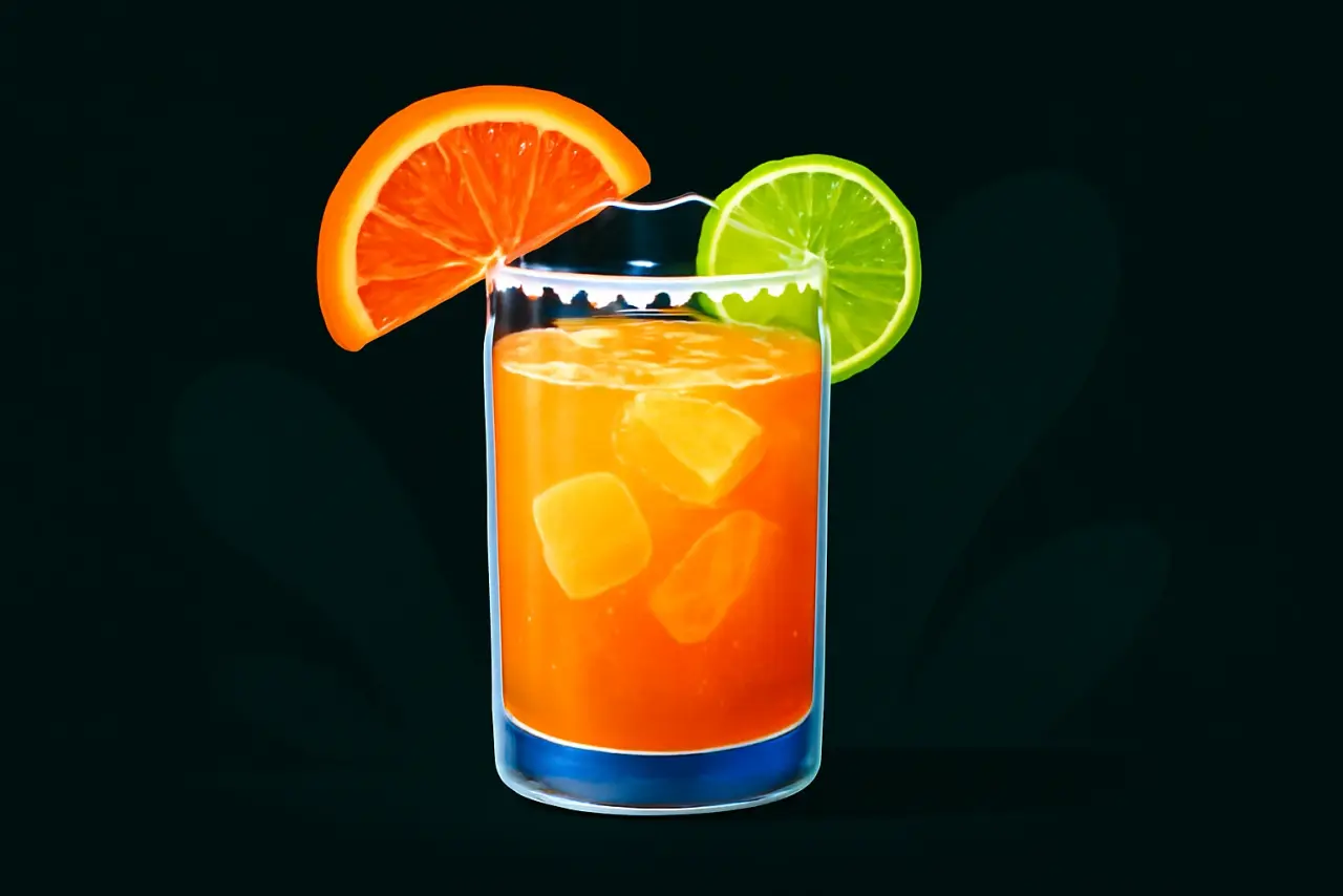 Mate Paloma Highball cocktail illustration